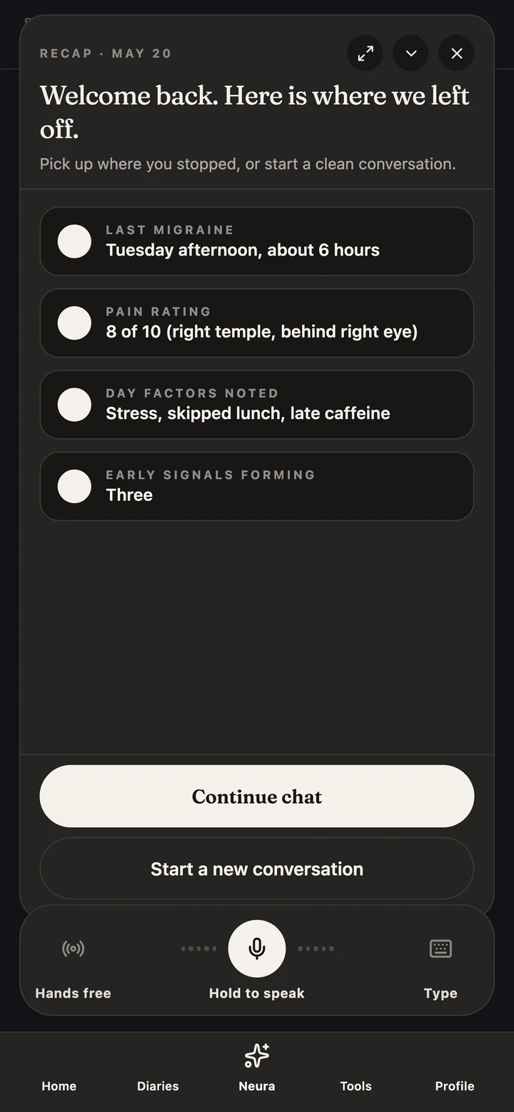 Recap card