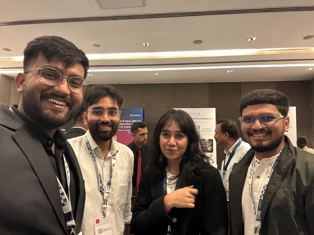 Conference selfie with colleagues