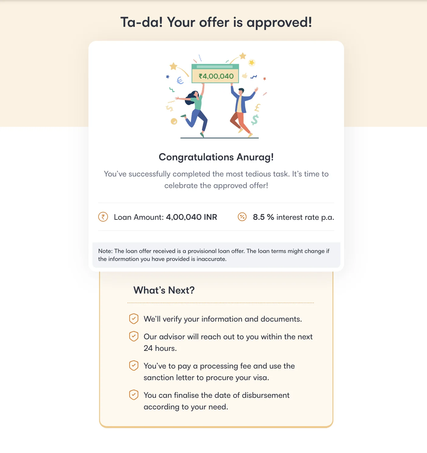 Approval